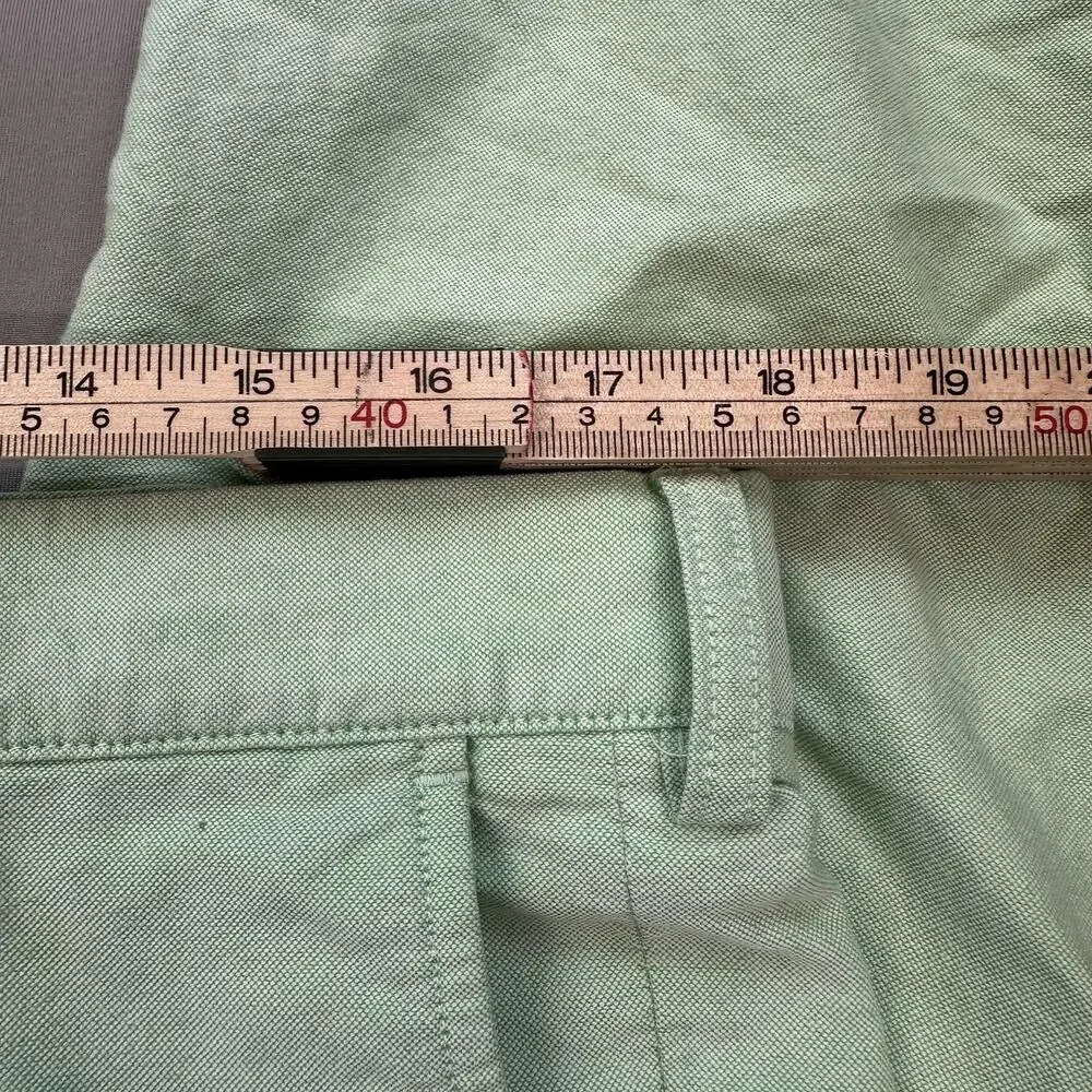 Polo Ralph Lauren Pants Mens 35x30 Green Slim Fit Casual Chino Cotton Stain Wear